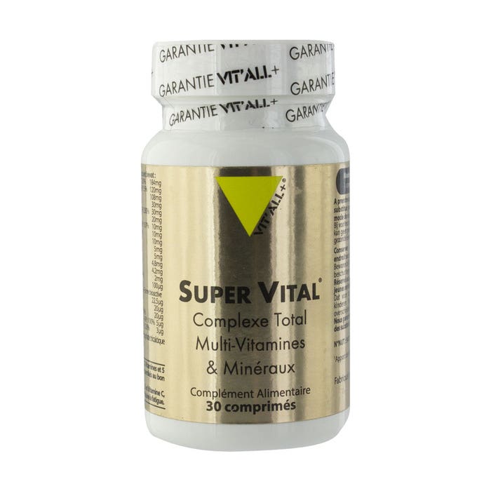 Vit'All+ Super Vital Total Complex Multi Vitamins & Minerals 30 tablets