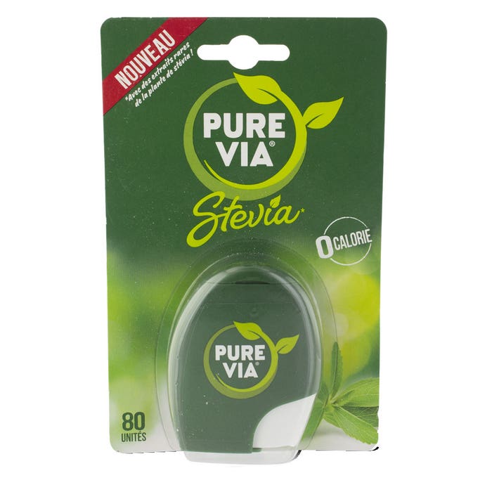 Stevia Dispenser 80 Tablets Pure Via