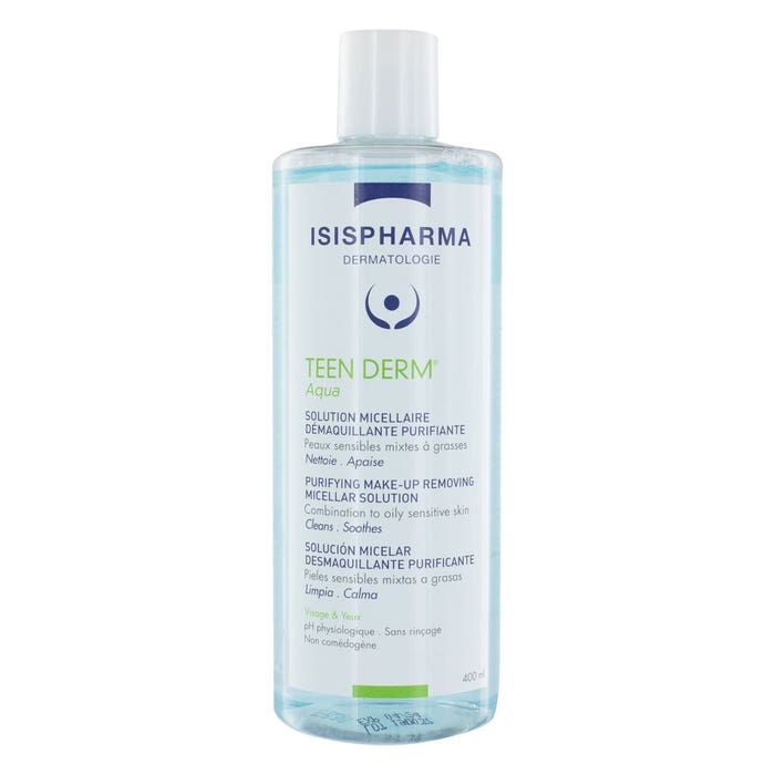 Isispharma Teen Derm Aqua Purifying Micellar Solution for Combination to Oily Skin 400ml