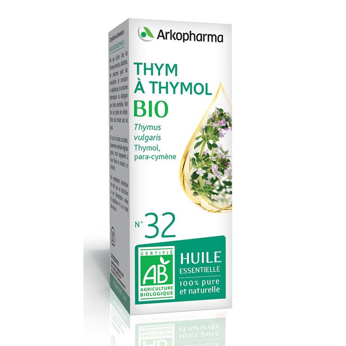 Arkopharma Olfae Organic Essential Oil N°32 Thyme A Thymol (thymus Vulgaris Ct Thymol) 5ml