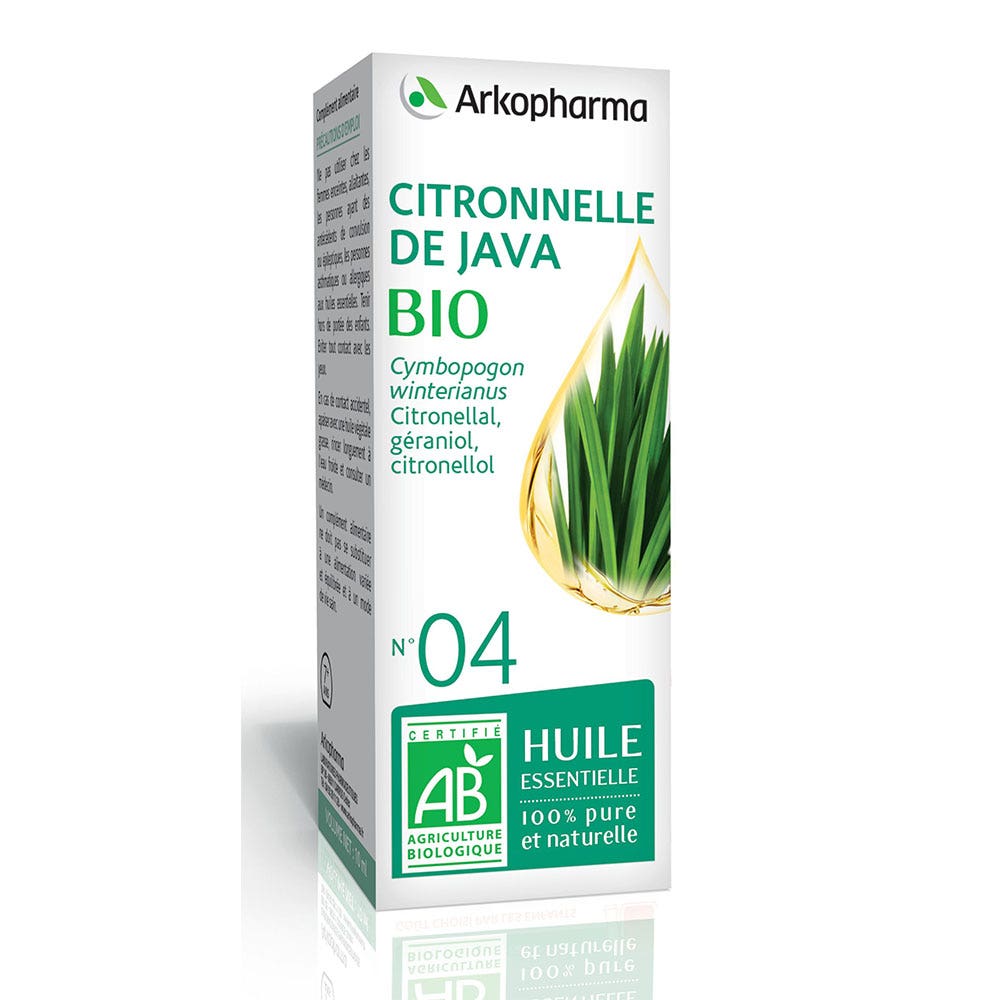 Arkopharma Organic Java Citronella Essential Oil No.4 10 ml