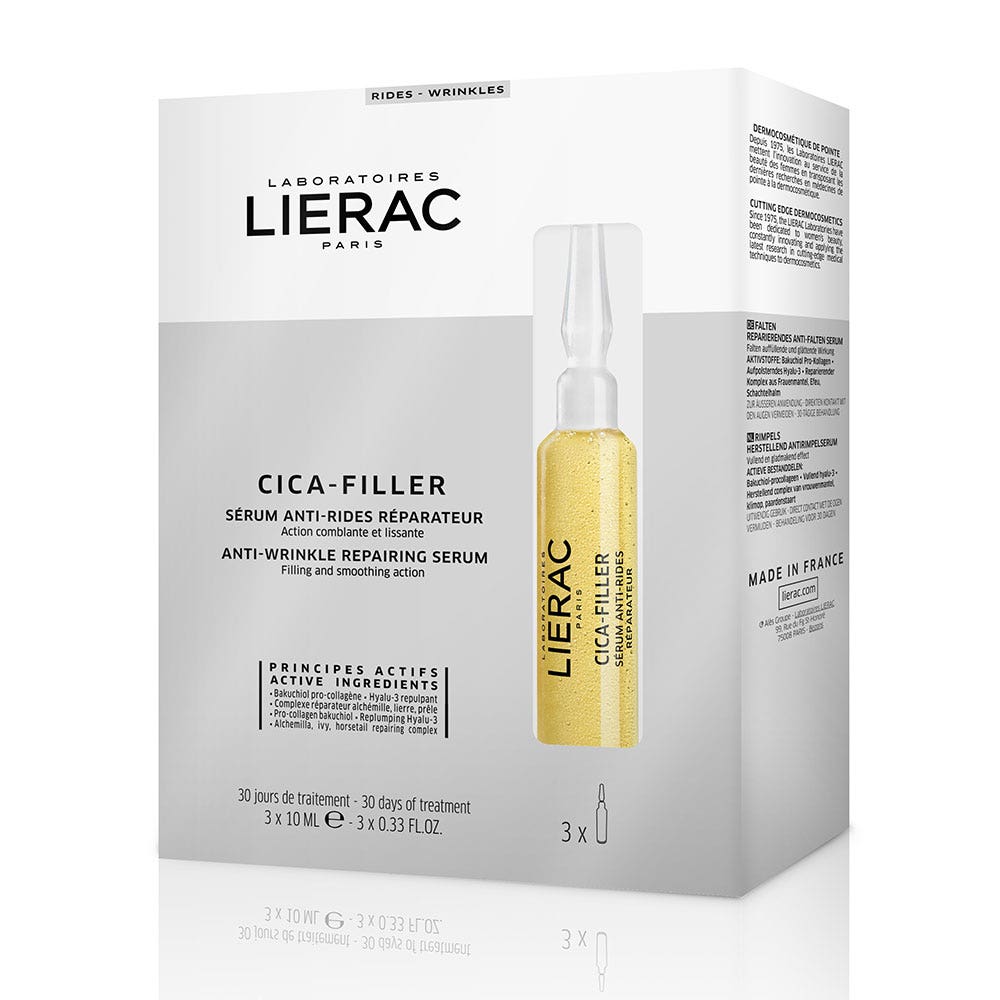 Lierac Cica-filler Anri Wrinkle Repairing Serum X 3 Phials X10ml Cica-filler 3 Ampoules de 10ml