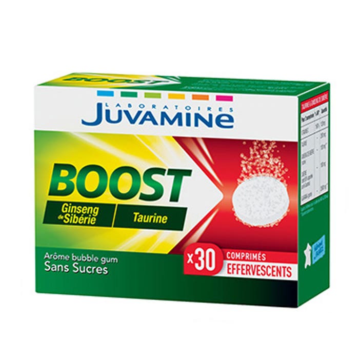 Ginseng +Taurine Boost 30 Effervescent tablets Juvamine
