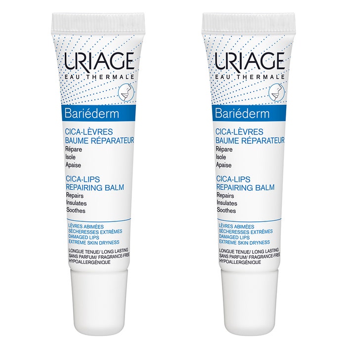 Uriage Bariéderm-Cica -lips Repairing Balm15ml 2x15ml