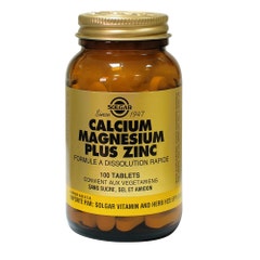 Solgar Calcium Magnesium Plus Zinc 100 Capsules Os et Cartilages Vitalité 100 Gélules