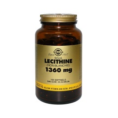 Solgar Lecithine Soja 100 Softgels Cardiovasculaire Sommeil/Relaxation 1360mg