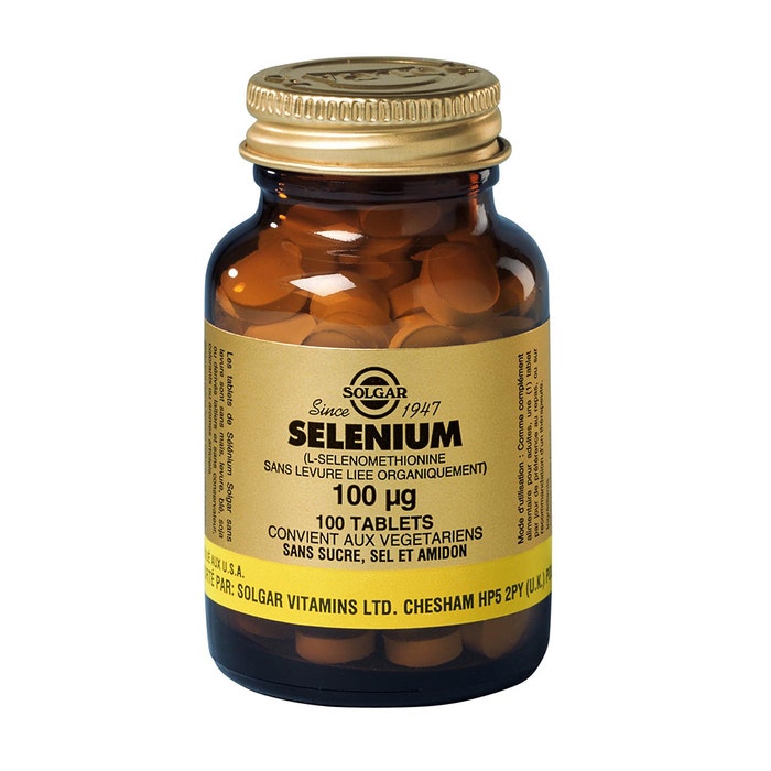Solgar Solgar Selenium 100µg 100 Tablets Antioxydant Beauté Stress oxydatif 100 comprimés