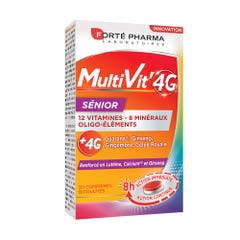 Forté Pharma MultiVit'4G Multivit' Senior 30 Tablets 4g