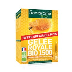 Santarome Bio Royal Jelly 1500 X 20 Phials 1500mg