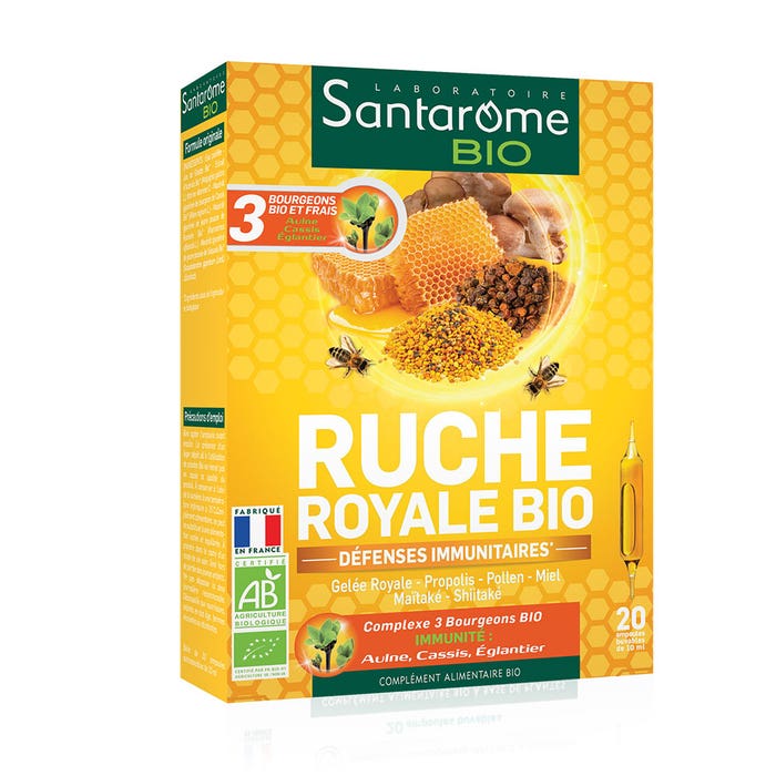 Santarome Bio Royal Jelly 1500 X 20 Phials Easypara santarome-bio-royal-jelly-1500-x-20-phials-easypara