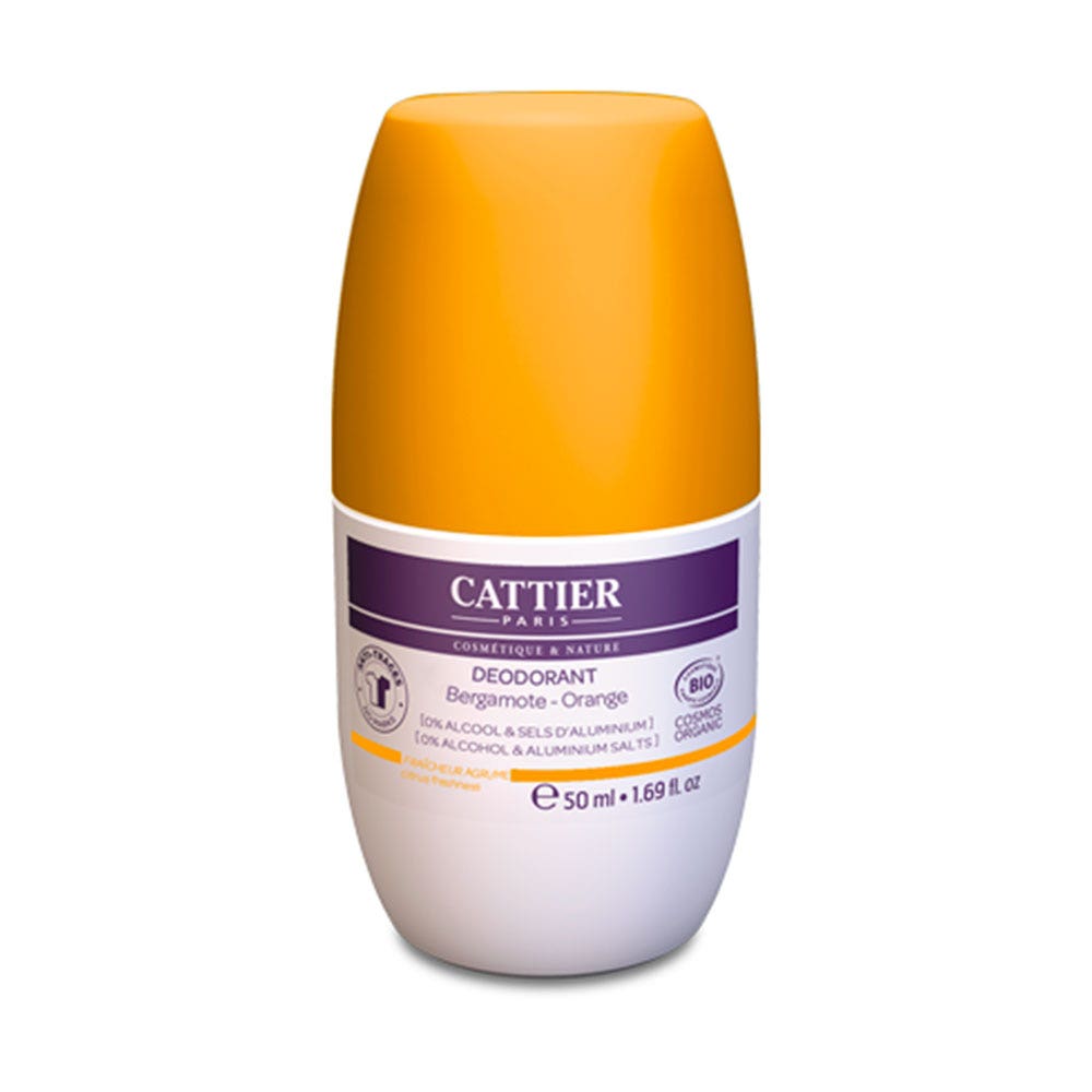 Cattier Roll On Deodorant Citrus Fragrance Bio 50 ml