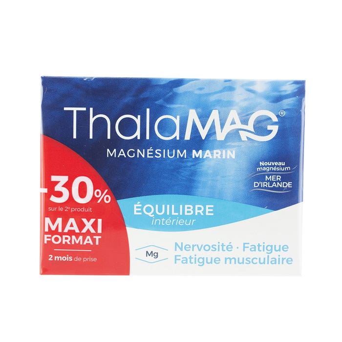 Thalamag 2x60 Capsules Marine Magnesium Fatigue And Anxiety