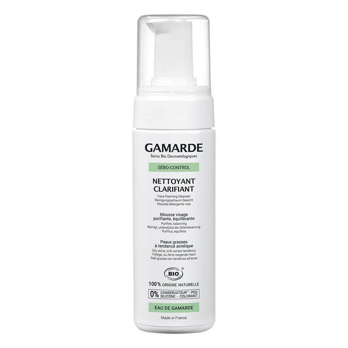 Sebo Control Clarifying Foaming Cleanser Oily Skin Prone To Imperfections 160ml Gamarde