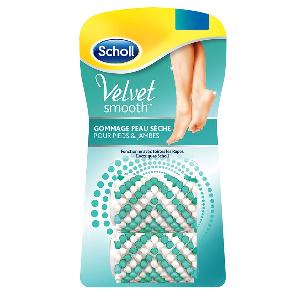 Scholl Velvet Smooth Foot Scrub And Leg Dry Skin X 2