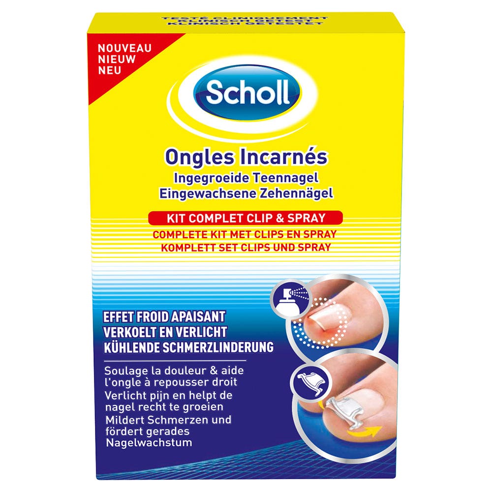 Scholl Ingrown Nails 10 Clips And Spray Scholl Easypara