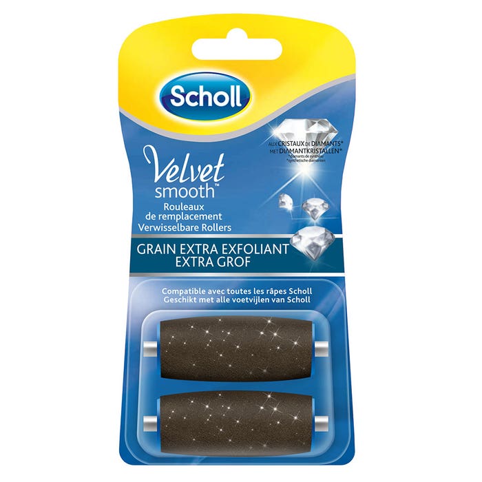 Replacement Rollers Extra Exfoliating Grain x2 Velvet Smooth Scholl