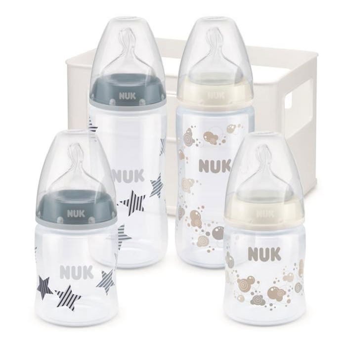 4 Baby Bottle + Rack 0 To 6 Months First Choice+ First Choice+ De 0 à 6 mois Nuk
