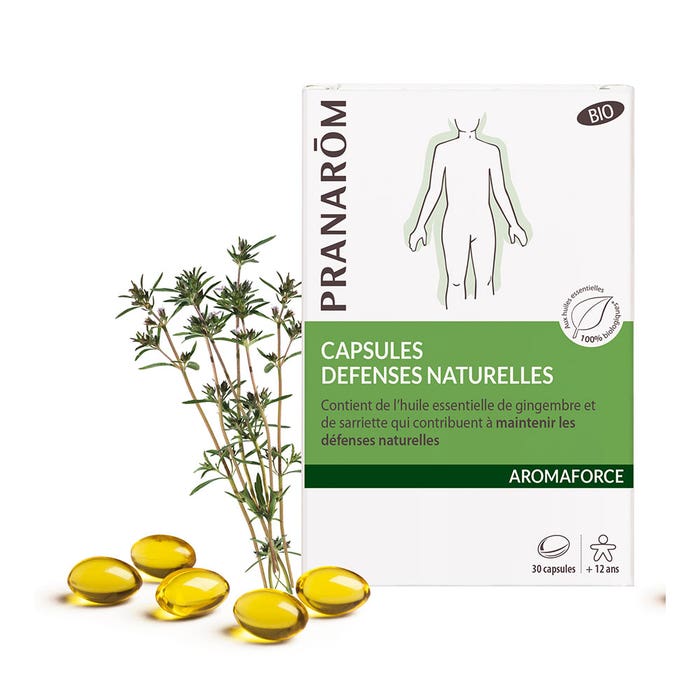 Pranarôm Aromaforce Organic Natural Defense 30 capsules