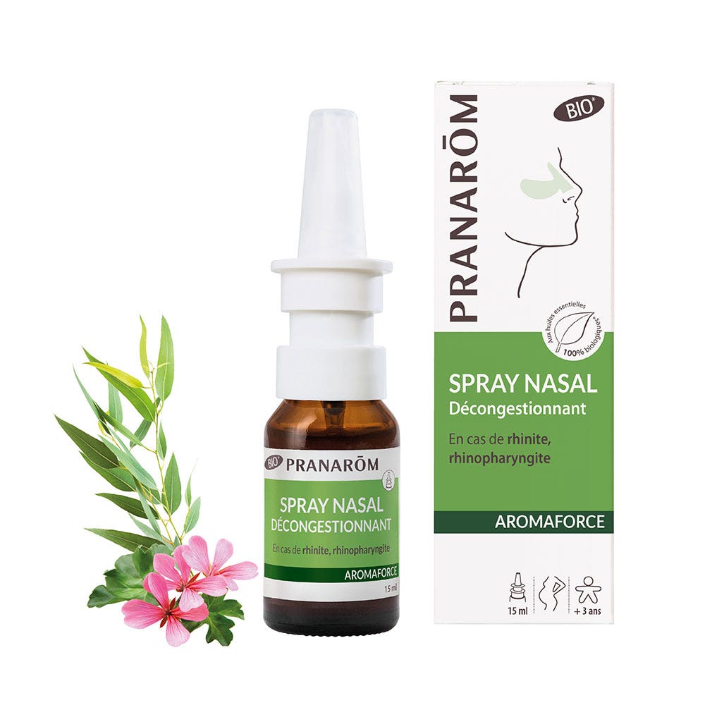 【Mr.さま】PRANAROM アロマフォース 点鼻スプレー BIO 15ml Pranarôm Aromaforce Organic Nasal Spray 15 ml - Easypara