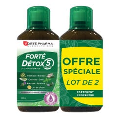 Forté Pharma Forté Détox Forte Detox 5 Organes 2x500ml