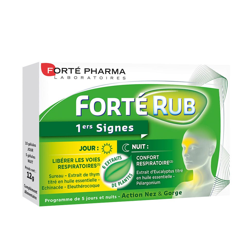 Forté Pharma Forte Pharma Forterub Day And Night X 15 Capsules
