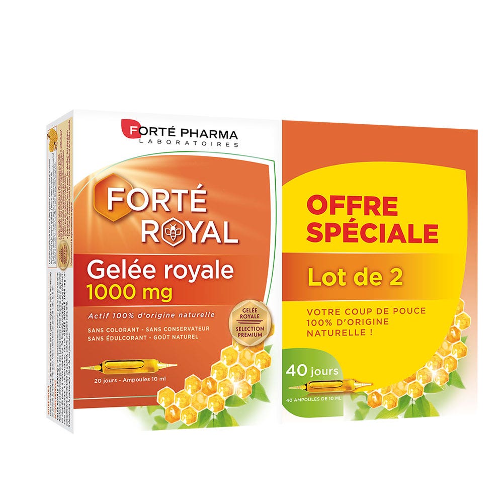 Forté Pharma Forté Royal Royal Jelly 1000 mg 2x20 ampulas