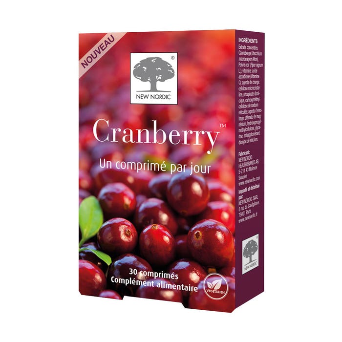 Cranberry 30 Tablets New Nordic