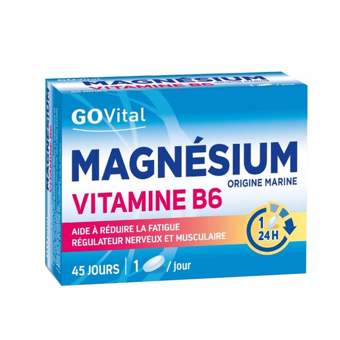 Govital Magnesium Vitamin B6 45 Tablets 45 Comprimes