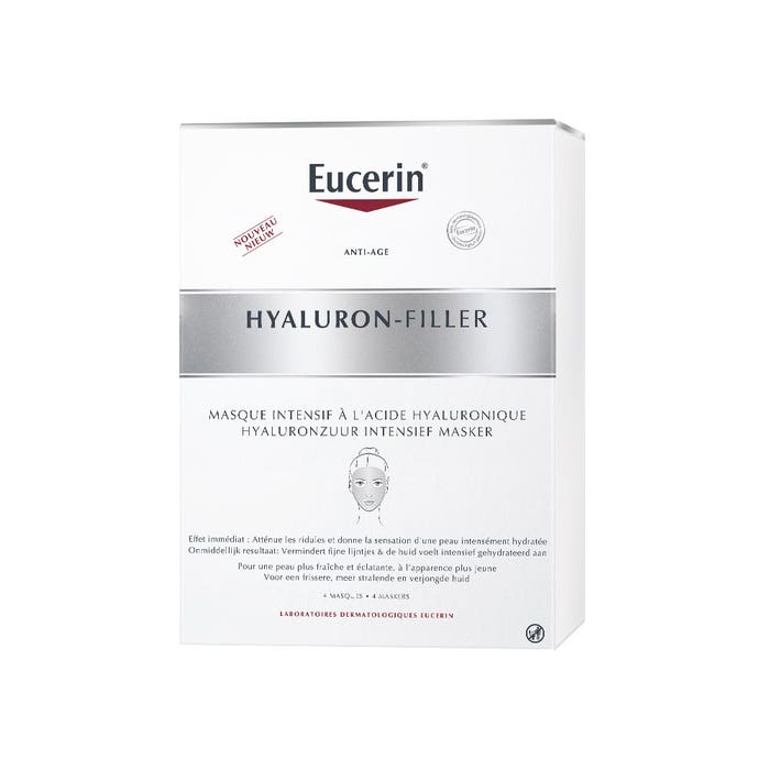 Eucerin Hyaluron-Filler Hyaluronic Acid Intensive Mask X4 Singles