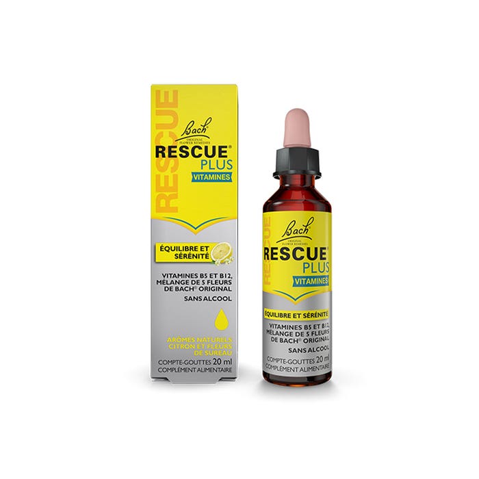 Rescue Bach Rescue Plus Vitamins Serenity Dropper 20ml