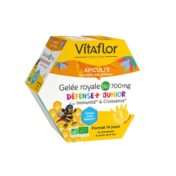 Gelee Royale Bio 14 Junior+ single doses 700 mg Vitaflor