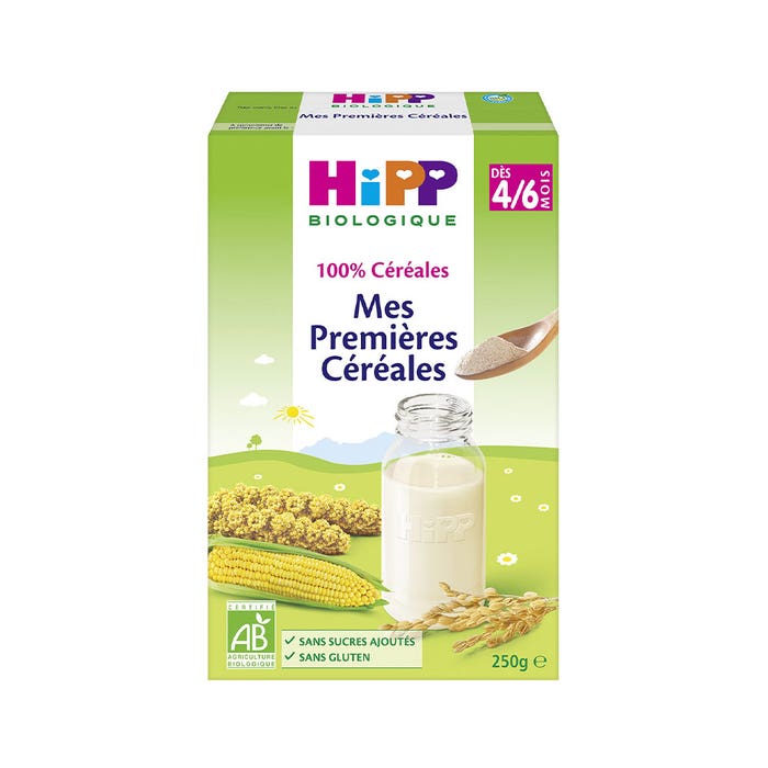 Hipp Mes Premieres Cereales Organic Gluten Free Cereals From 4 To 6 Months 250g