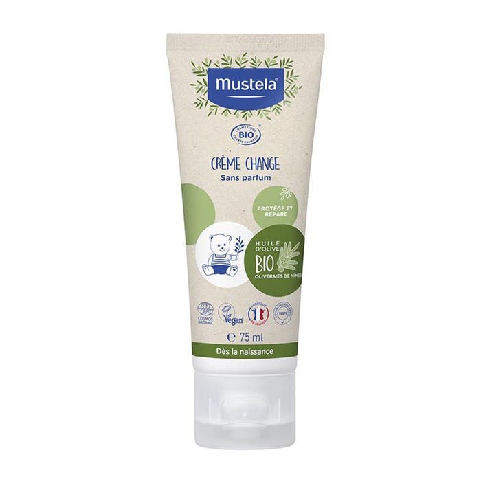 Mustela Organic Nappy Change Cream from Birth 75ml Easypara