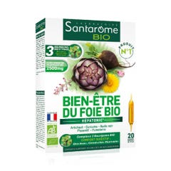 Santarome Bio Liver Detox Organic Phials X 30 + 10 Offered