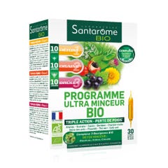 Santarome Organic Ultra Slimming Program Perte de poids 30 Ampoules