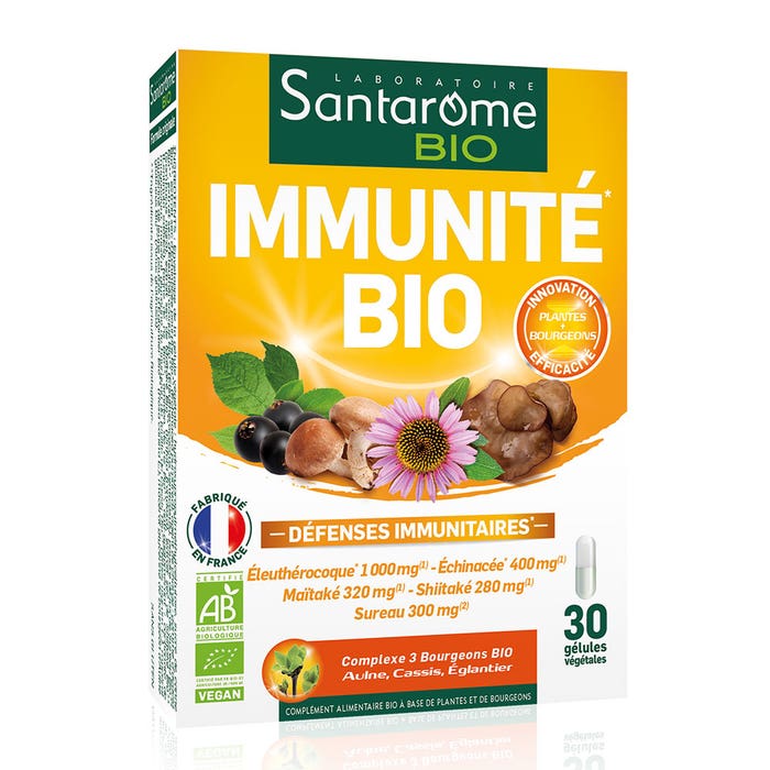 Santarome Organic Immune Defense 30 Capsules 30 Gelules Bio