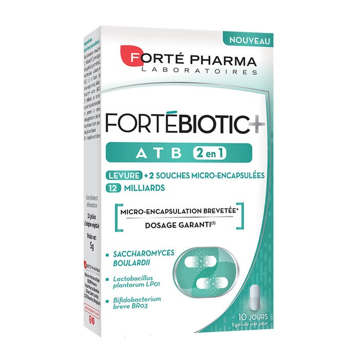 Fortebiotic+ ATB 2-in-1 10 gélules Forté Biotic Forté Pharma