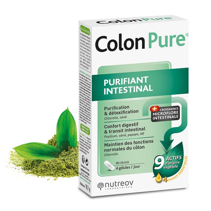 Colon Pure 80 Capsules Detox Line Intestinal Comfort Phytea