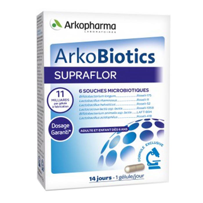 Arkopharma Arkobiotics Supraflor Lactic Ferments X 14 Capsules