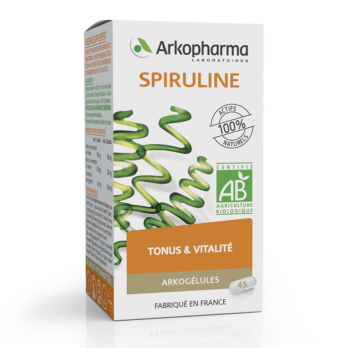 Arkopharma Arkocapsules Arkogelules Spirulina X 45 Capsules