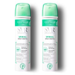 Svr Spirial Vegetable Deodorant Spray Sweat Regulator 48hr 2x75 ml