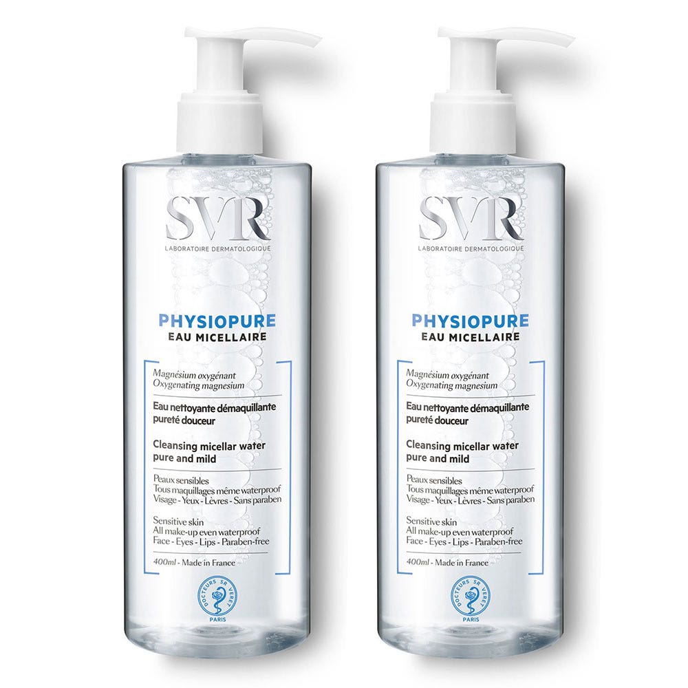 Svr Physiopure Cleansing Micellar Water Pure And Mild 2x400 ml