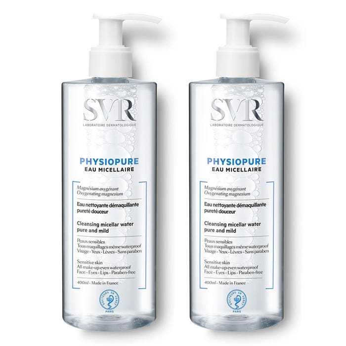 Cleansing Micellar Water Pure And Mild 2x400 ml Physiopure Svr