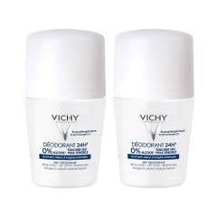 Vichy Déodorant Deodorant 24 Hr Aluminium Salt Free Roll-on 2x50ml