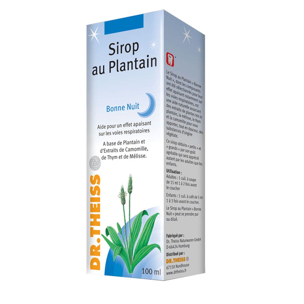 Dr. Theiss Naturwaren Bonne Nuit Water Plantain Syrup 100ml