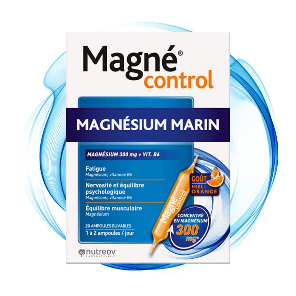 Nutreov Magnécontrol Marine magnesium 20 ampoules