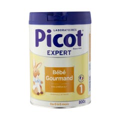 Picot Palm Oil Free Milk Powder Baby Gourmand 1 From 0 To 6 Months 800g