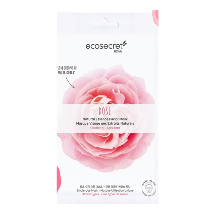 Soothing Face Masks With Natural Rose Extracts 20ml Eco Secret