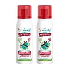 Puressentiel Anti-Pique Soothing Mosquito Repellent Spray from 30 Months Adults & Children from 30 months+ 2x75ml