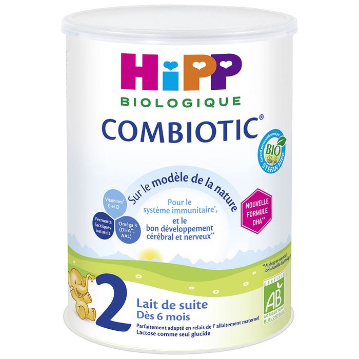 Combiotic 2 Lait De Suite Bio Des 6 Mois 800g Hipp